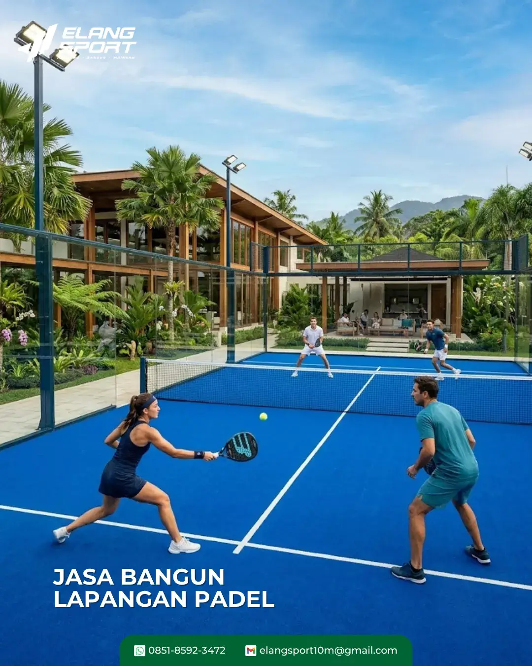 Jasa Bangun Lapangan Padel Profesional & Berkualitas