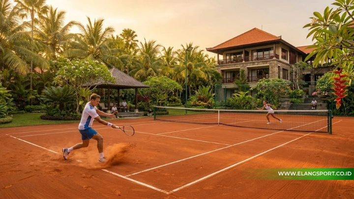 jenis lapangan tenis