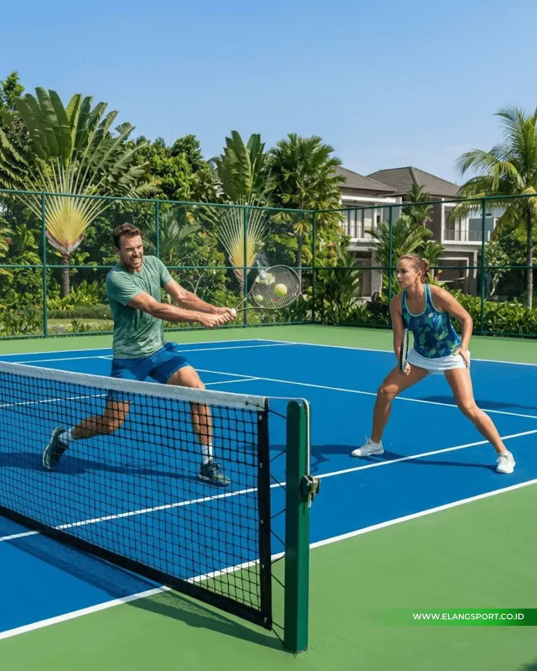 ukuran lapangan tenis standar internasional