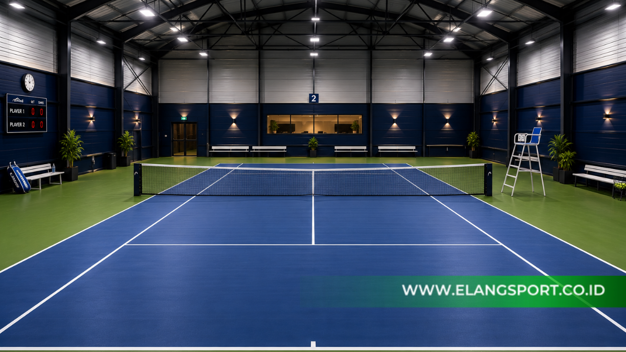 lapangan tennis indoor
