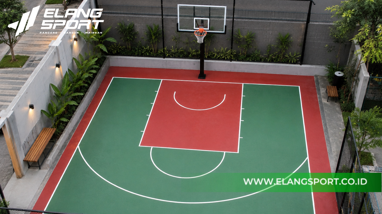 ukuran lapangan basket internasional