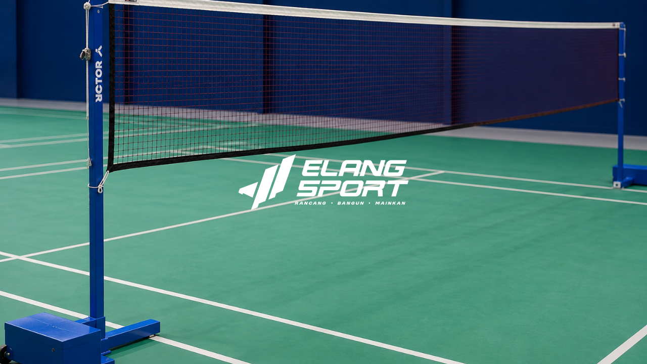 cat lapangan badminton
