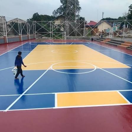 Kontraktor Lapangan Basket Outdoor Spesialis Flexy Pave, Kuat dan Tahan Cuaca