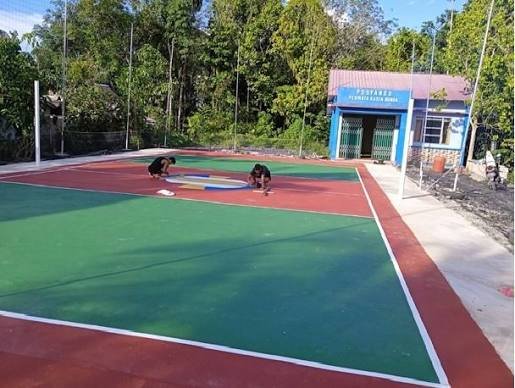 Perbaikan Lapangan Voli untuk Mengatasi Kerusakan Permukaan