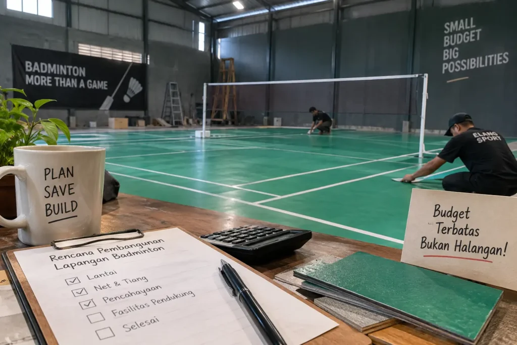 Budget Terbatas Bukan Halangan, Ini Cara Bangun Lapangan Badminton Berkualitas