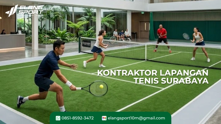 kontraktor lapangan tenis Surabaya 1