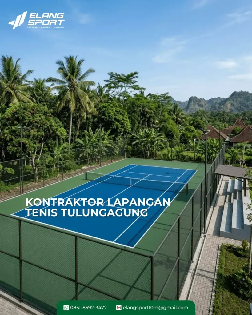 kontraktor lapangan tenis Tulungagung 1